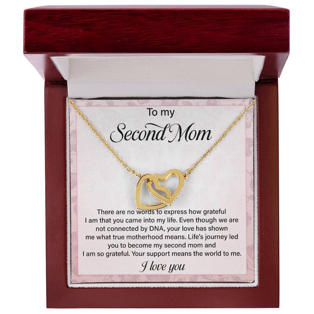 Second Mom Necklace Gift from Stepchild – Sentimental Jewelry for Bonus Mom, Stepmom, Mother Figure