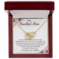 Daughter to Mom Necklace Gift with Message Card Box