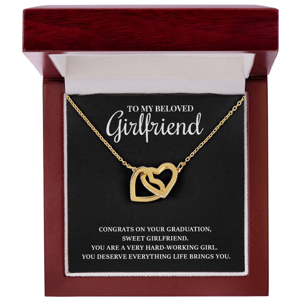 Graduation Necklace Gift for Girlfriend, Heart Design