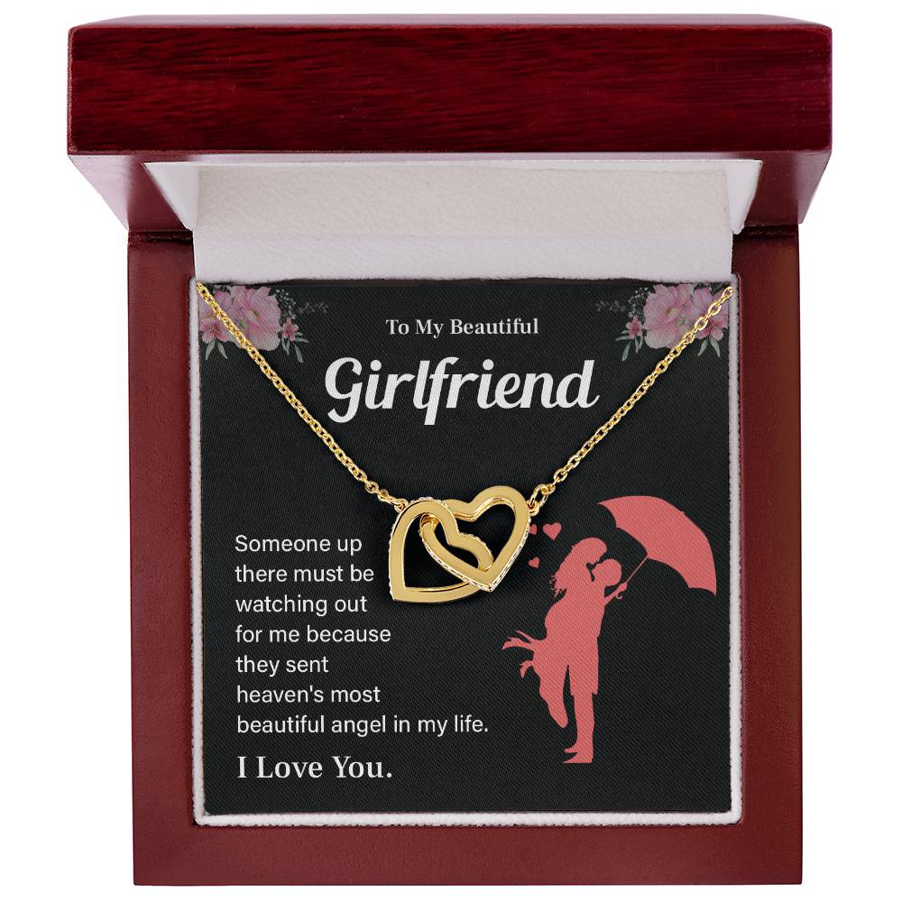 To My Beautiful Girlfriend Necklace – Gift with Message Card