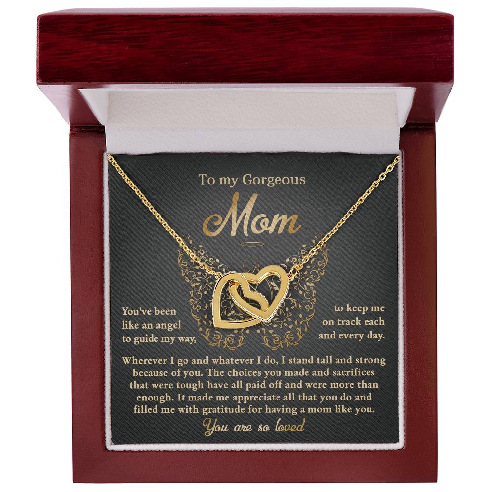 Necklace for Mom from Daughter – Angel Message Card Gift
