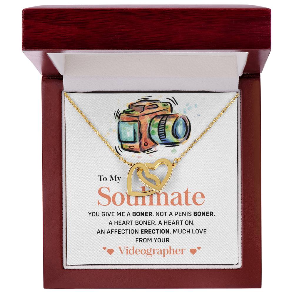 Videographer to Soulmate Funny Necklace Gift