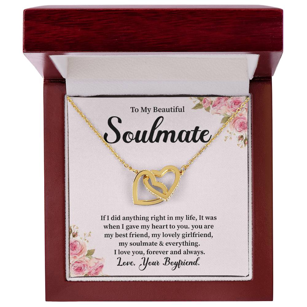 Boyfriend to Girlfriend Soulmate Necklace Gift Box