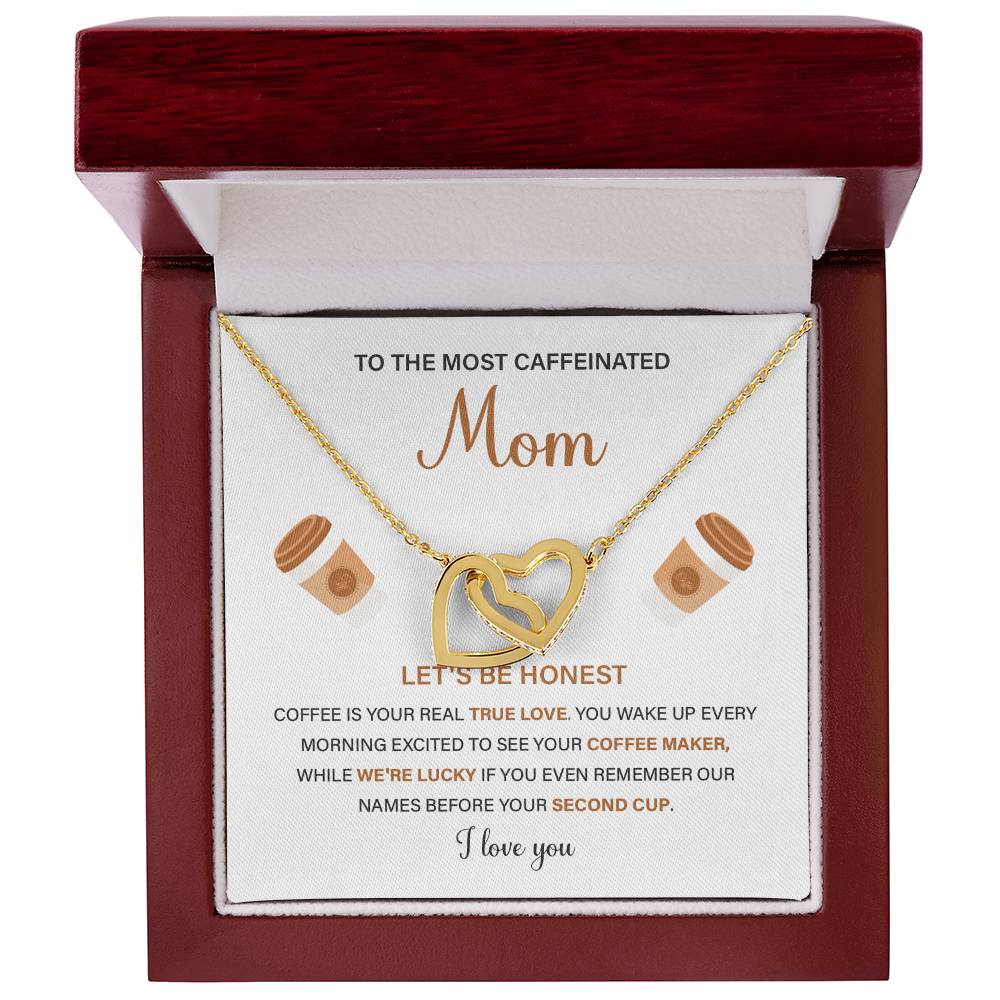 To The Most Caffeinated Mom Caffeinated Mom Necklace Gift Best Mom Ever Necklace Bond With Mom Necklace Spiritual Bond With Mom Necklace Forever Loved Mom Necklace Eternal Bond With Mom Necklace Thoughtful Gift For Mom Unique Gift For Mother-child Bond