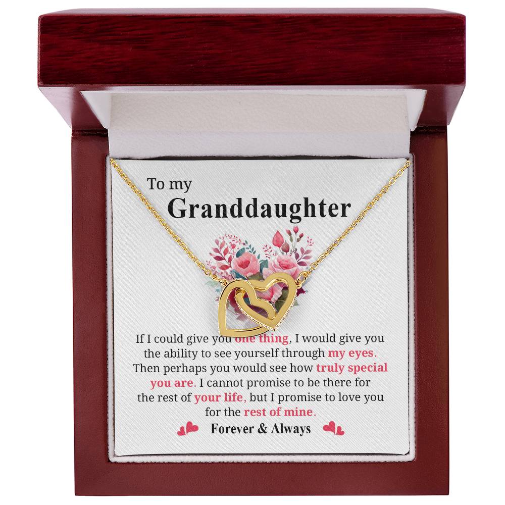 Granddaughter Jewelry Gift with Heartfelt Message Card