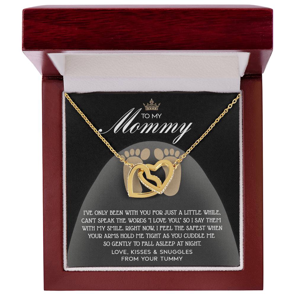 Pregnancy Necklace Gift for Mom from Bump with Sentimental Card