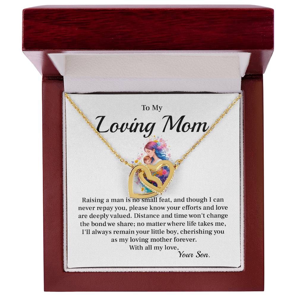 Mother Necklace Gift From Daughter for Christmas Message Card