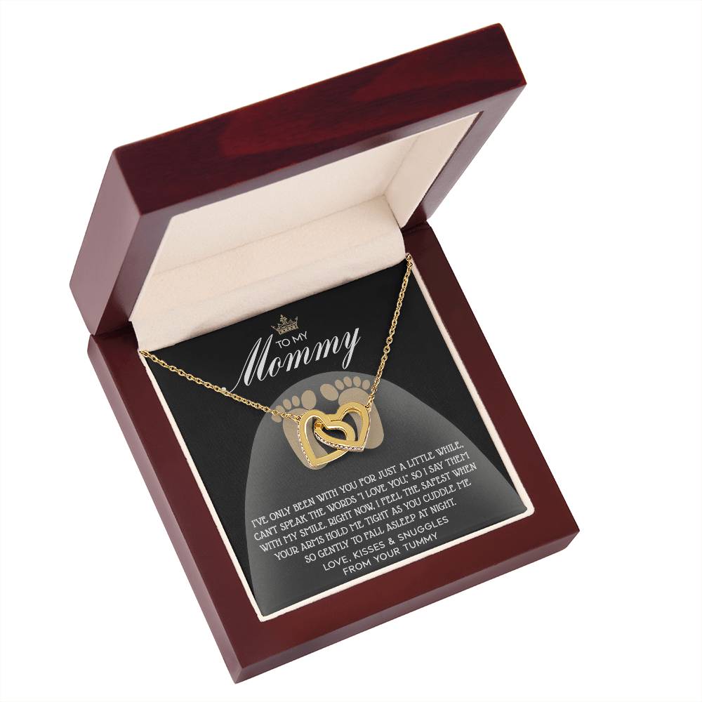 Pregnancy Necklace Gift for Mom from Bump with Sentimental Card