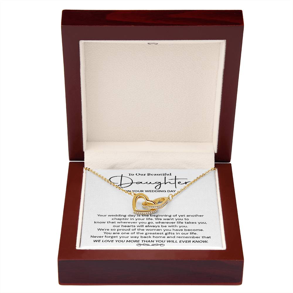 To Our Beautiful Daughter On Your Wedding Day Daughter Wedding Day Gift Wedding Necklace For Daughter Sentimental Wedding Gift For Daughter Meaningful Wedding Gift From Parents Celebrating Daughter On Wedding Day Emotional Gift For Daughter From Parents