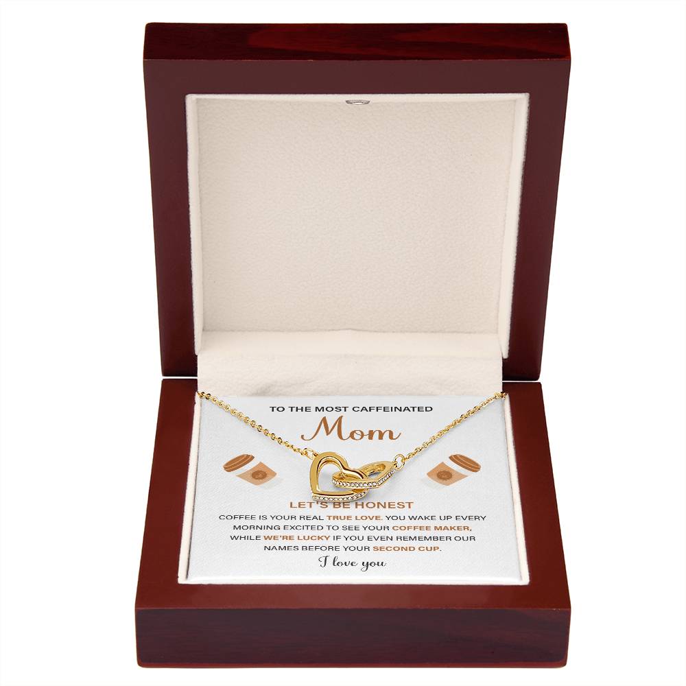 To The Most Caffeinated Mom Caffeinated Mom Necklace Gift Best Mom Ever Necklace Bond With Mom Necklace Spiritual Bond With Mom Necklace Forever Loved Mom Necklace Eternal Bond With Mom Necklace Thoughtful Gift For Mom Unique Gift For Mother-child Bond