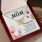 Mother Daughter Necklace Gift with Message Card Inside