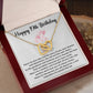 19th Birthday Interlocking Hearts Necklace – Gift Box & Card