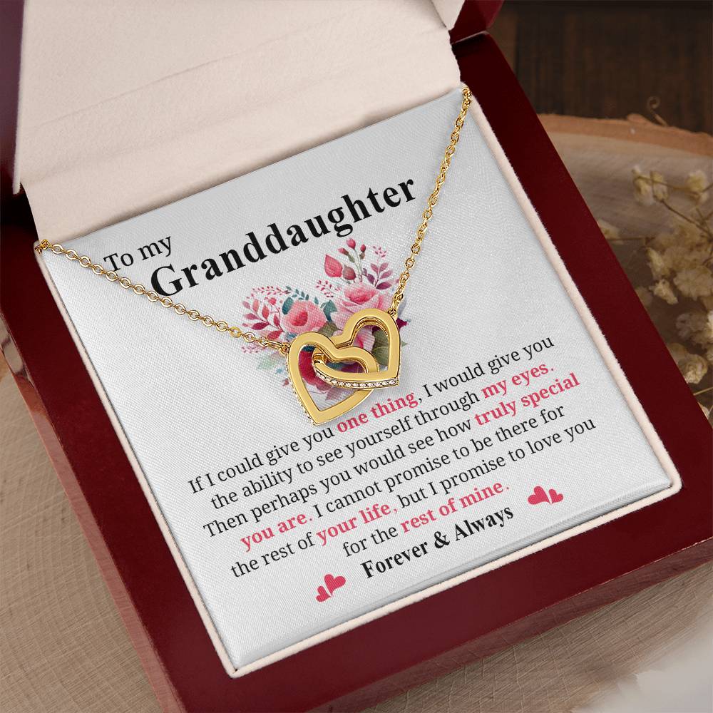 Granddaughter Jewelry Gift with Heartfelt Message Card