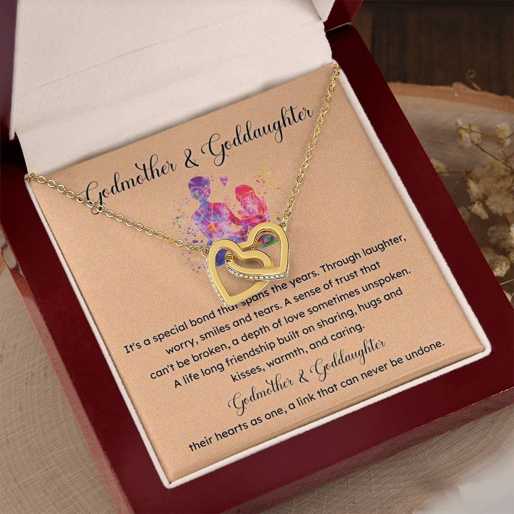 Godmother & Goddaughter Necklace – Gift with Message Card