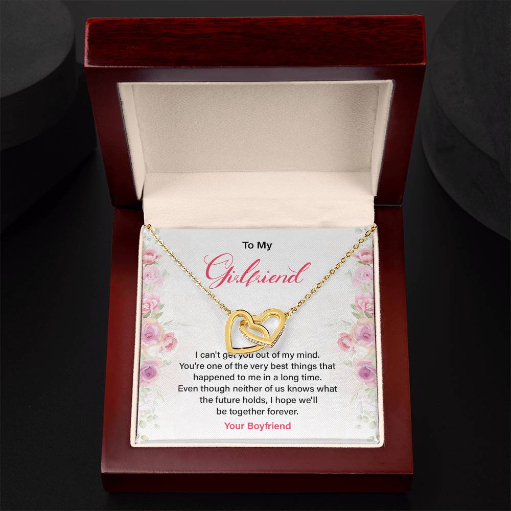 Romantic Girlfriend Necklace with Love Quote