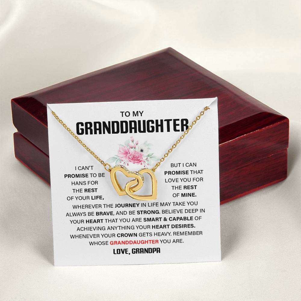 Granddaughter Gift from Grandpa – Interlocking Hearts Box