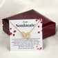 Soulmate Necklace Gift for Wife – Heart Pendant Box