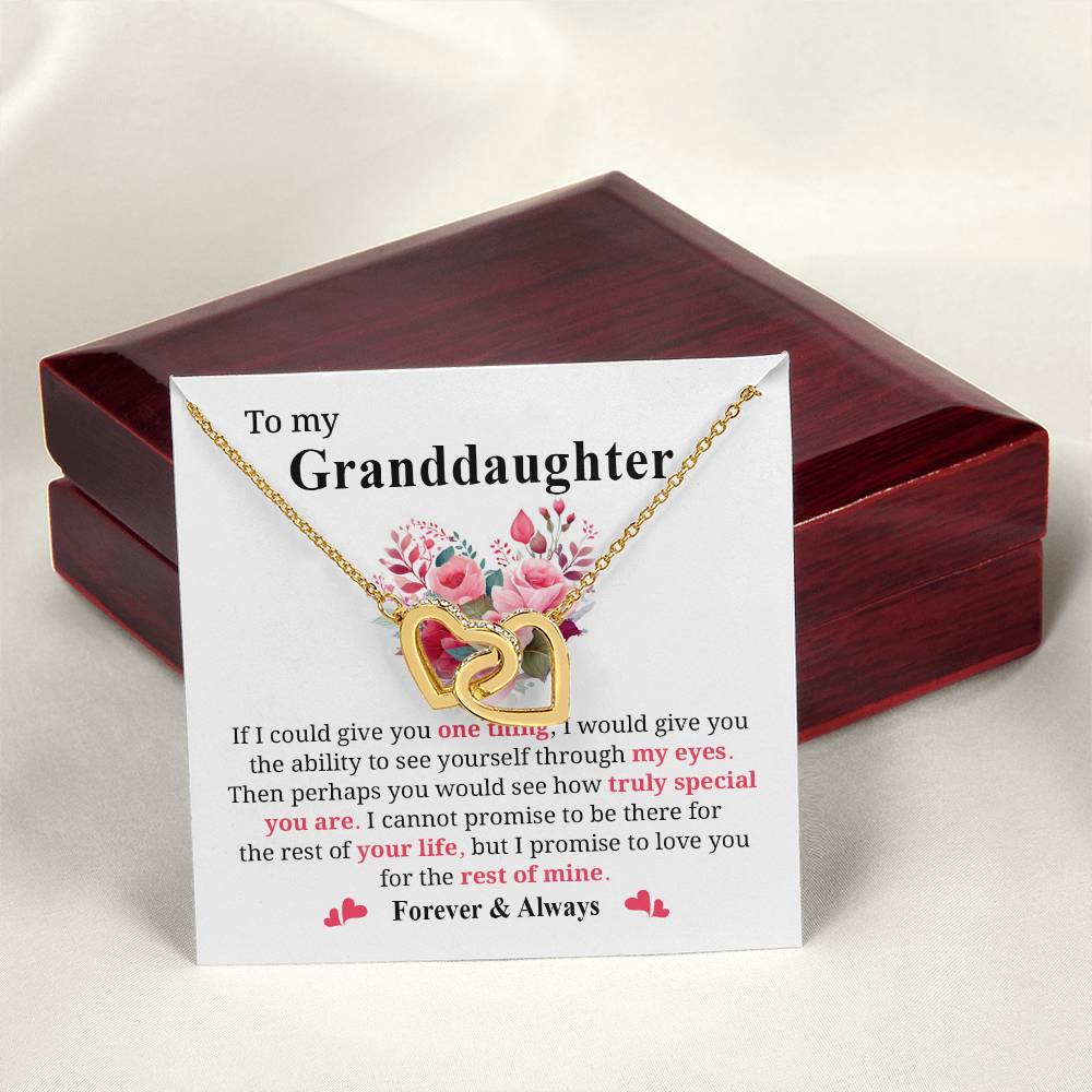 Granddaughter Jewelry Gift with Heartfelt Message Card