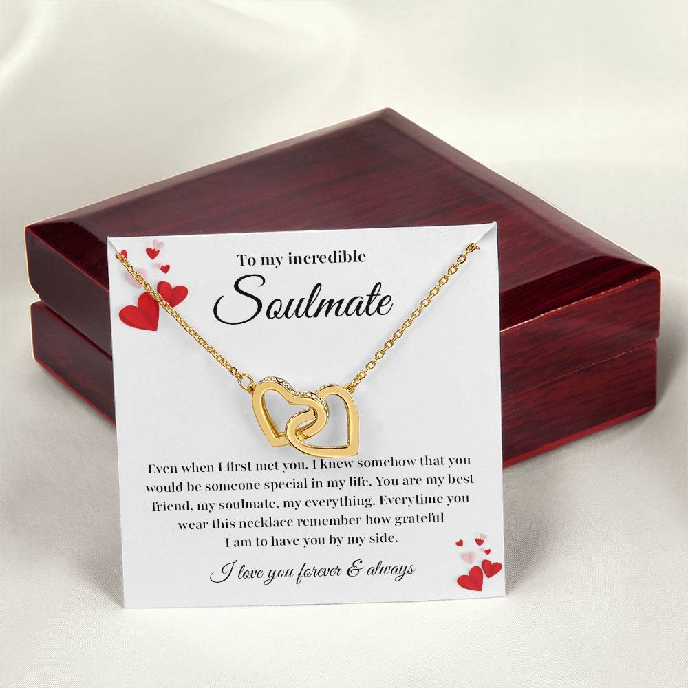 Soulmate Necklace Gift with Card and Gift Box
