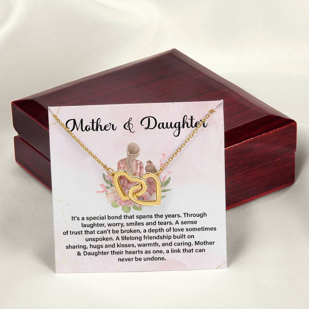 Mother Daughter Necklace with Meaningful Message