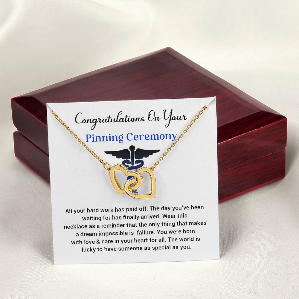 Congratulations On Your Pinning Ceremony Necklace Pinning Ceremony Necklace Gift Congratulations Pinning Ceremony Jewelry Pinning Ceremony Keepsake Necklace Special Heart Necklace Gift Gift For Graduates Pinning Ceremony