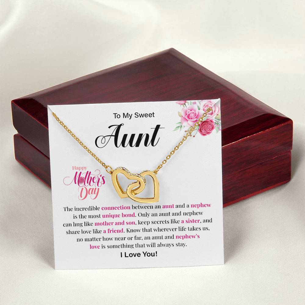 Mother’s Day Gift for Aunt from Nephew – Hearts Necklace