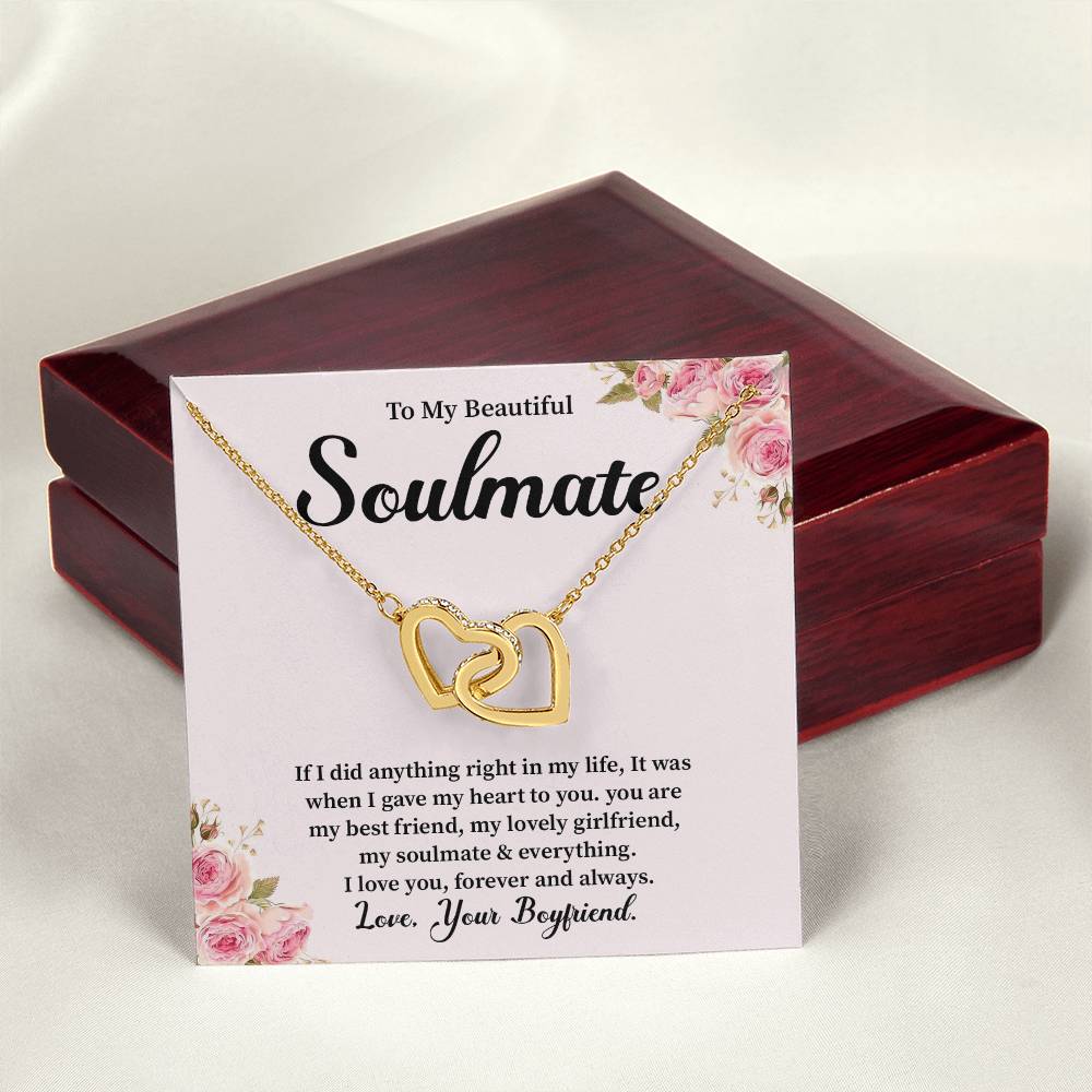 Boyfriend to Girlfriend Soulmate Necklace Gift Box
