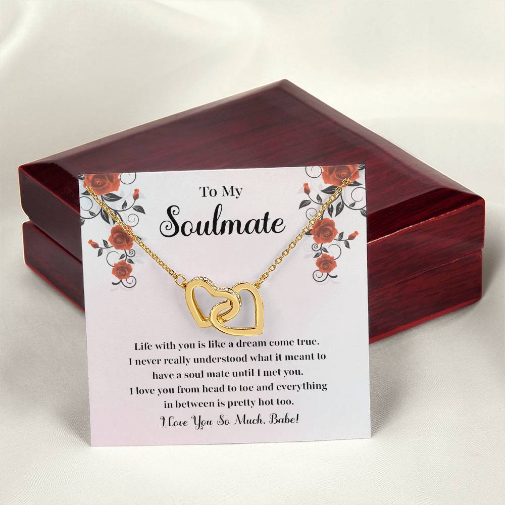 Soulmate Necklace Gift for Her with Jewelry Box