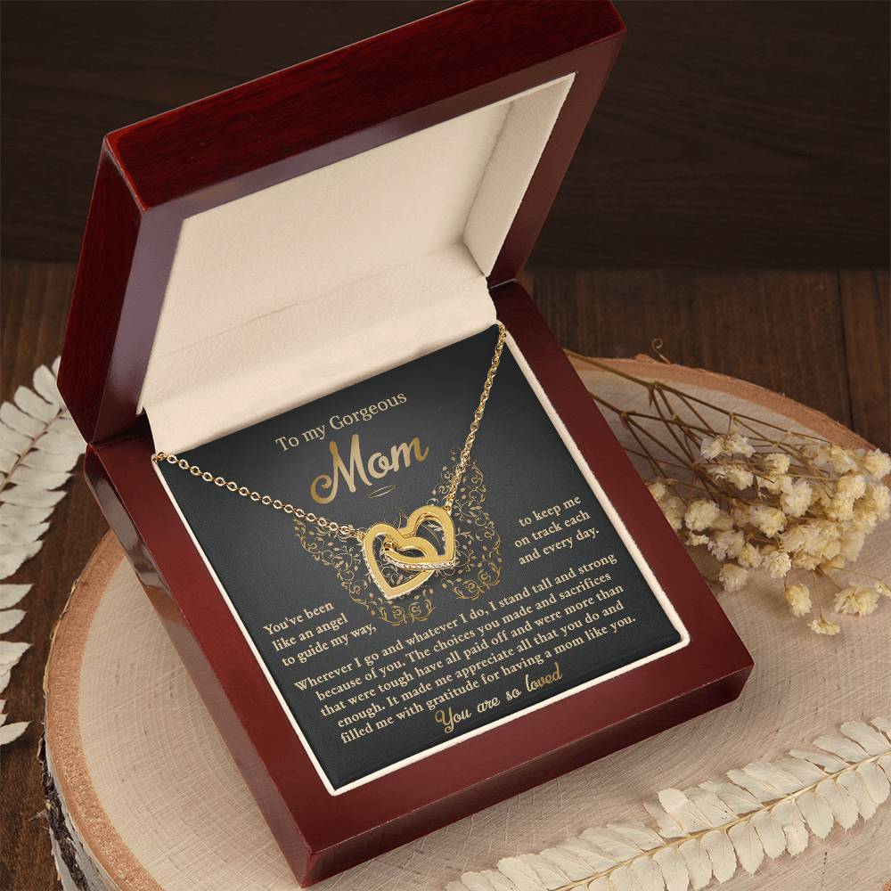 Necklace for Mom from Daughter – Angel Message Card Gift