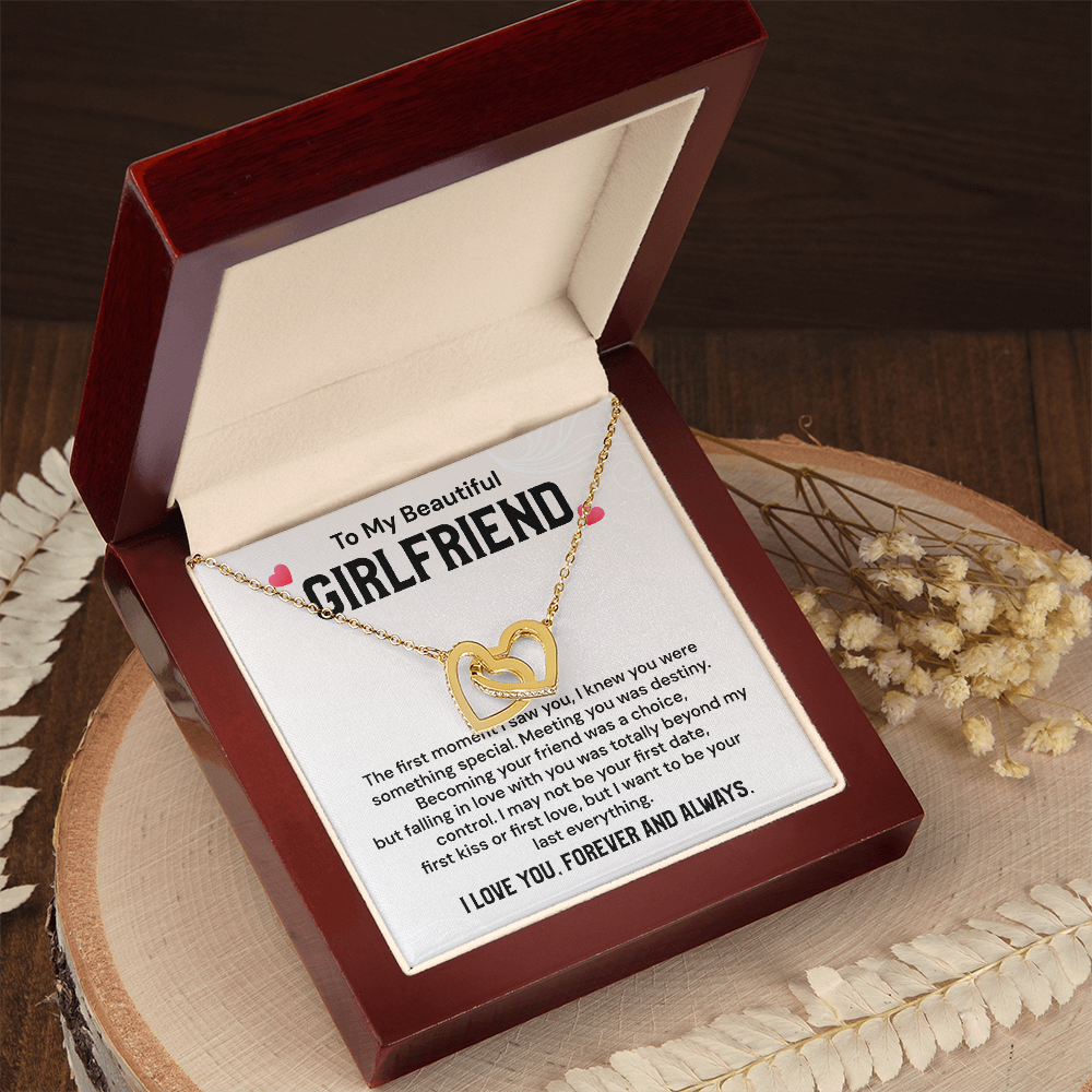 Romantic Girlfriend Necklace with Message Card Gift
