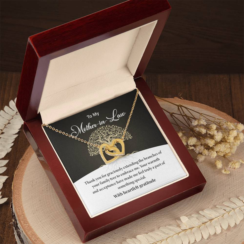 Mother-in-Law Necklace Gift from Daughter-in-Law with Card