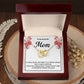 Mom Necklace Gift for Sweet Home Message Card