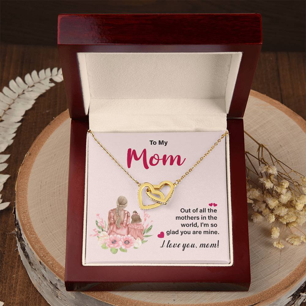 I Love You Mom Necklace – Gift for Mother's Birthday