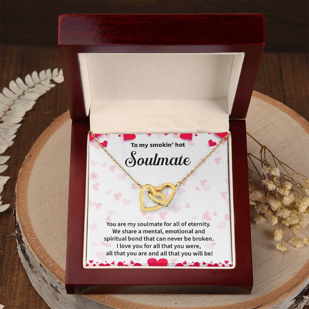 Soulmate Interlocking Hearts Gift with Message Card