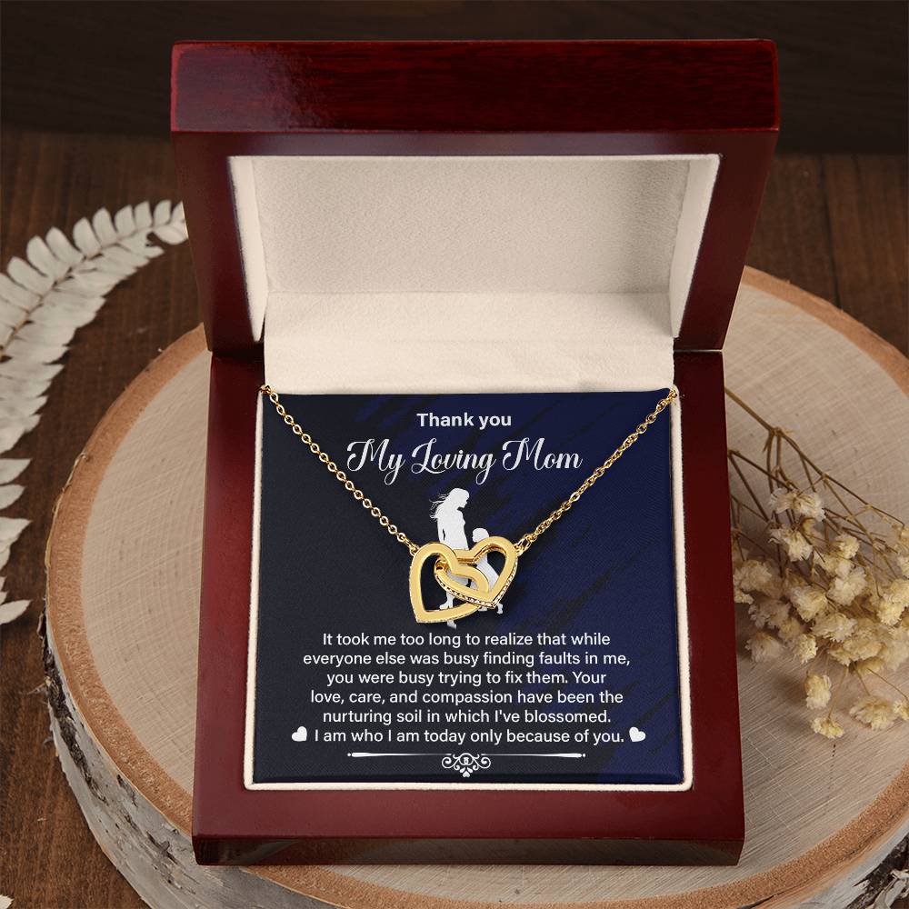 Thank You Mom Gift from Daughter With Necklace Box