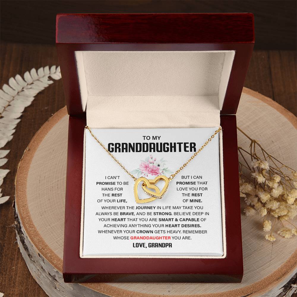 Granddaughter Gift from Grandpa – Interlocking Hearts Box