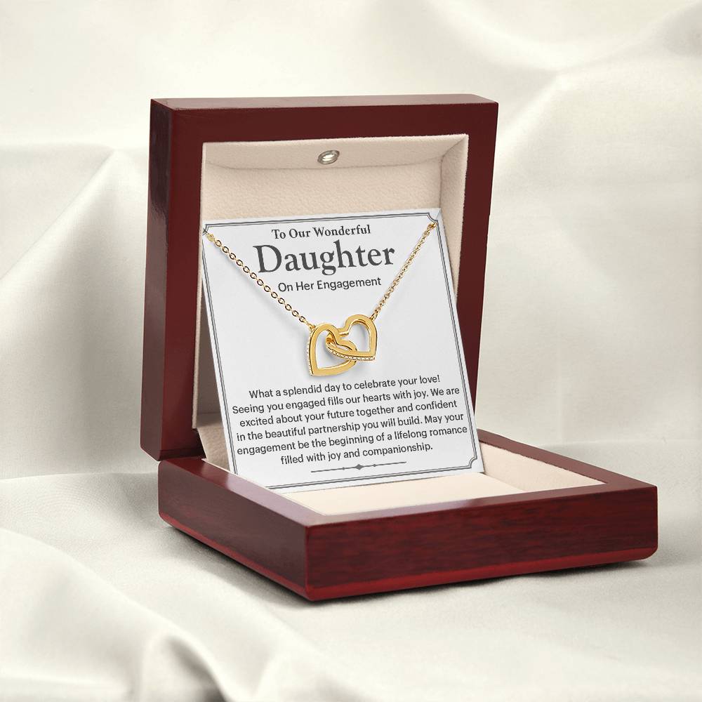 To Our Wonderful Daughter Daughter Engagement Necklace Engagement Gift For Daughter Sentimental Gift For Daughter’s Engagement Jewelry Gift For Daughter’s Engagement Wedding Journey Gift For Daughter Jewelry Gift For Daughter Special Engagement Gift