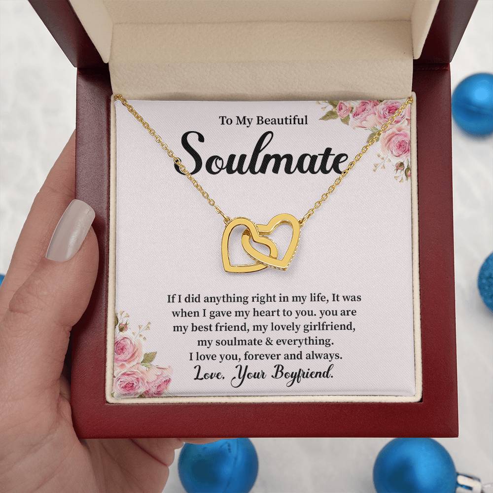 Boyfriend to Girlfriend Soulmate Necklace Gift Box