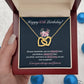 80th Birthday Gift for Her – Necklace with Gift Box