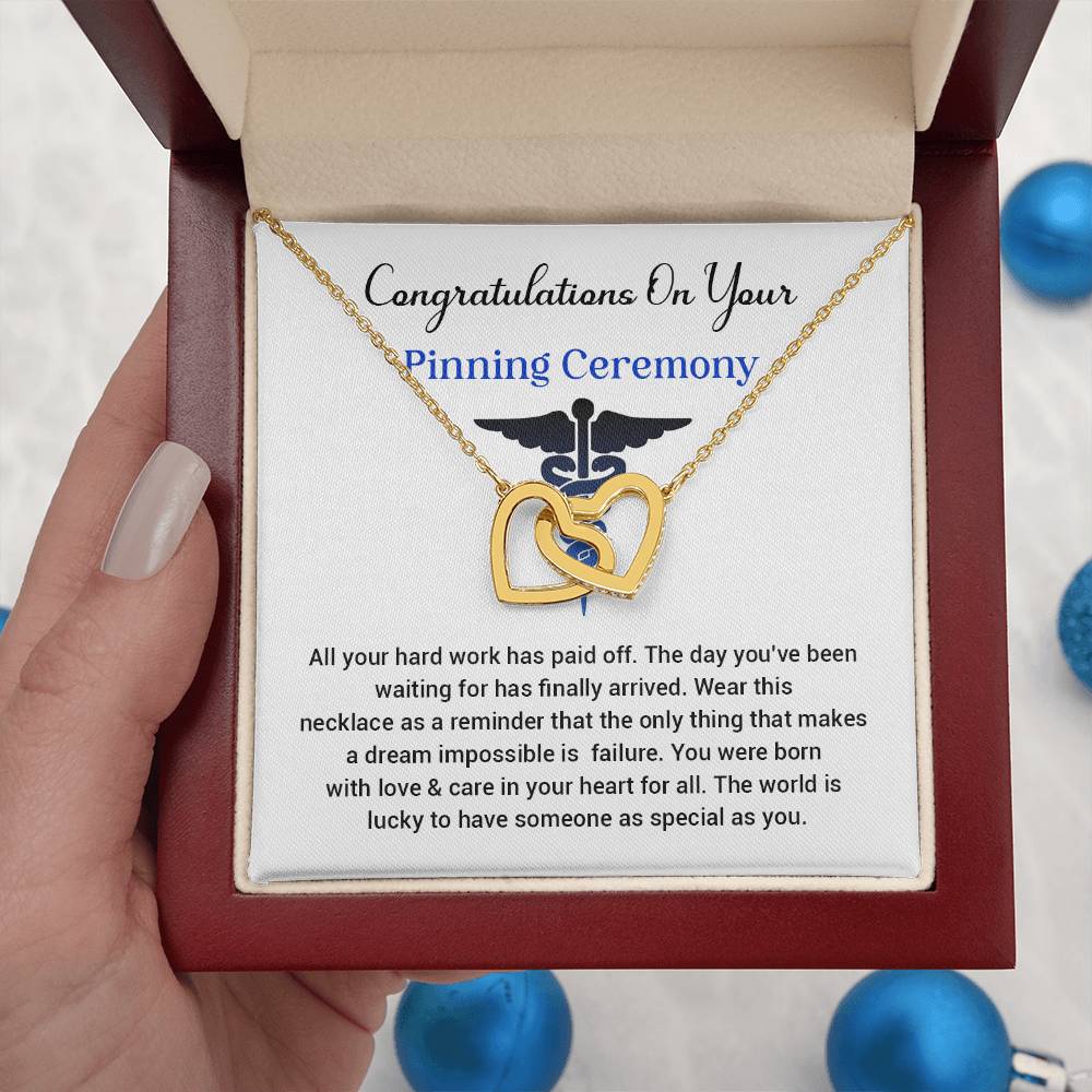 Congratulations On Your Pinning Ceremony Necklace Pinning Ceremony Necklace Gift Congratulations Pinning Ceremony Jewelry Pinning Ceremony Keepsake Necklace Special Heart Necklace Gift Gift For Graduates Pinning Ceremony