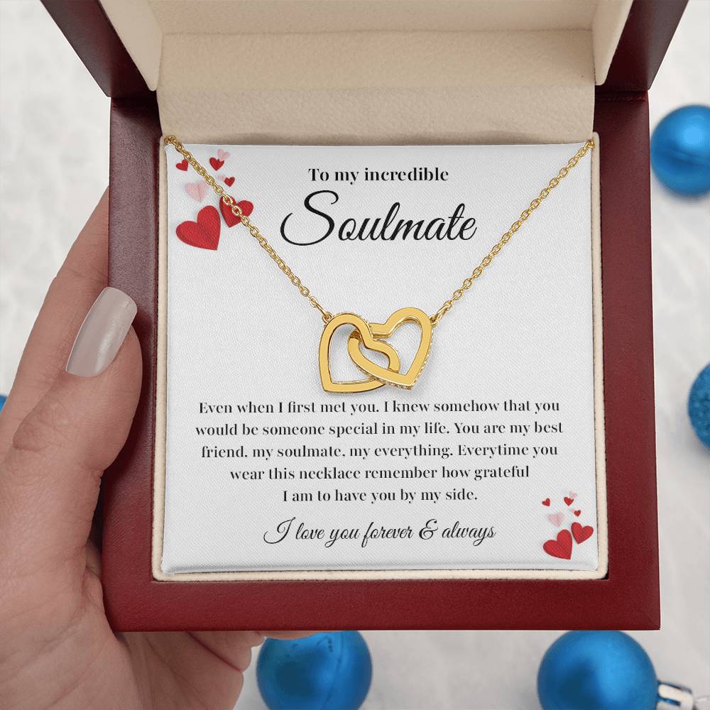 Soulmate Necklace Gift with Card and Gift Box