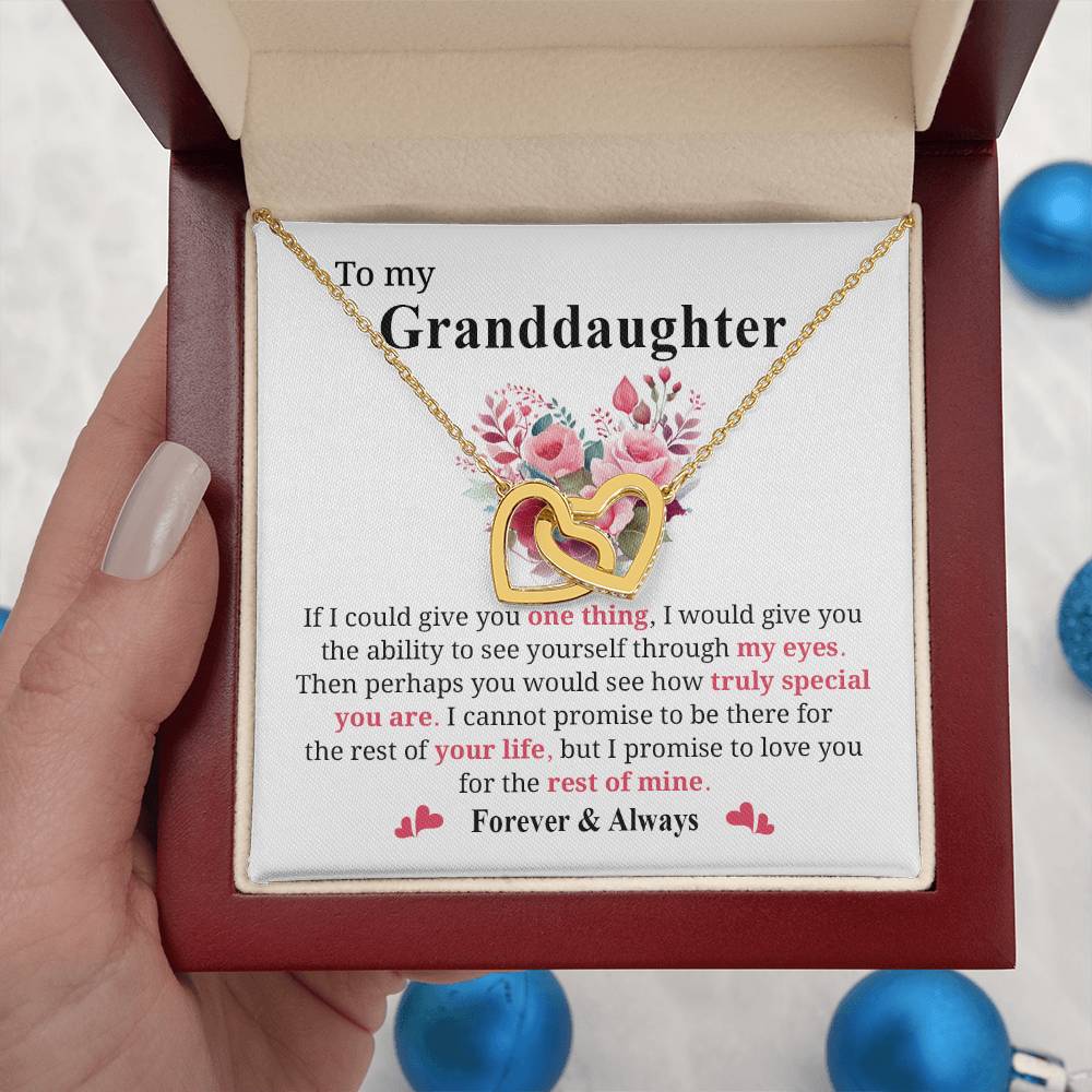 Granddaughter Jewelry Gift with Heartfelt Message Card