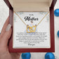 Inspirational Mom Necklace Gift with Message Card Box