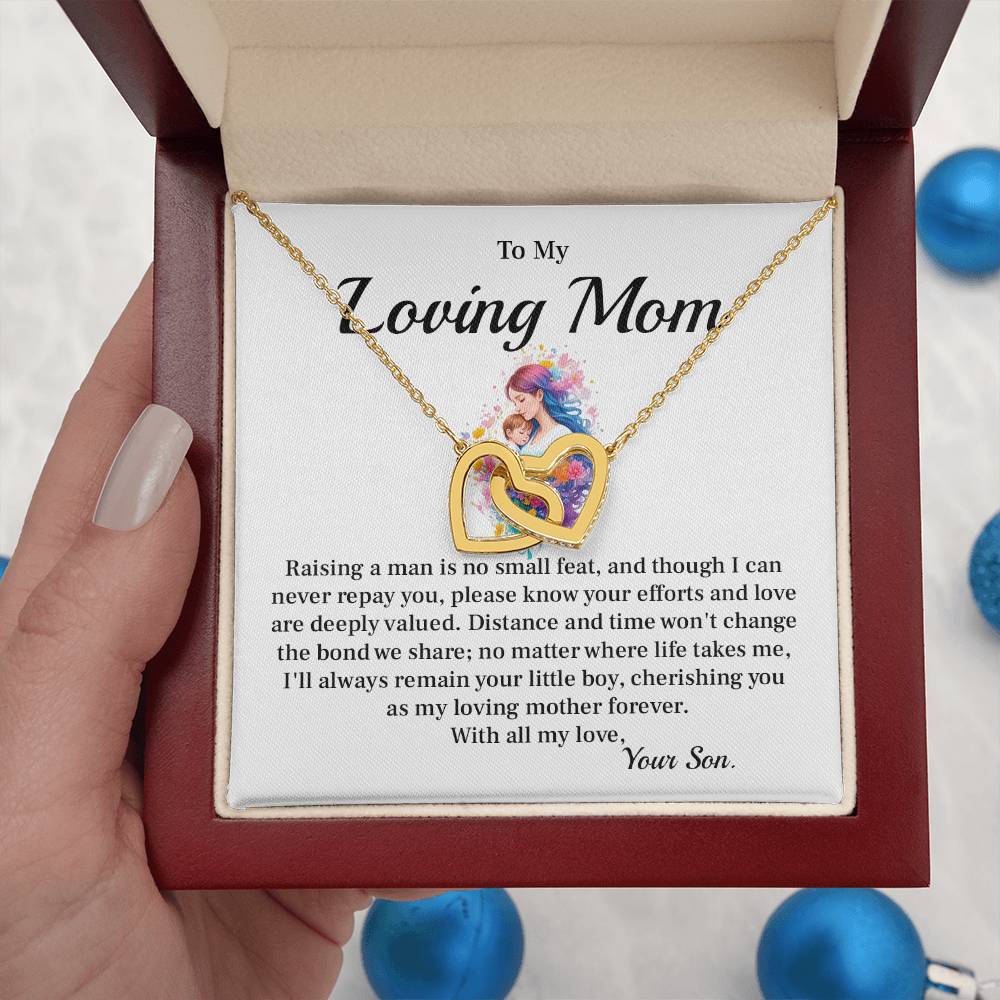 Mother Necklace Gift From Daughter for Christmas Message Card