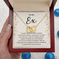 Regret Necklace Gift for Ex with Emotional Message Card