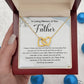 Loss of Father Memorial Necklace Interlocking Hearts Gift Box