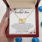 Daughter to Mom Necklace Gift with Message Card Box