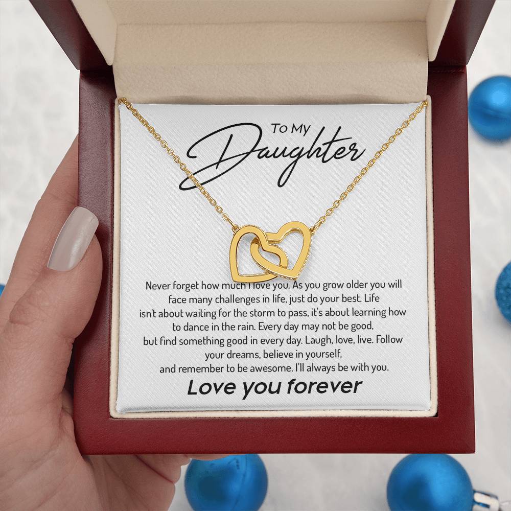 Daughter Necklace from Parent – Inspirational Love You Forever Gift