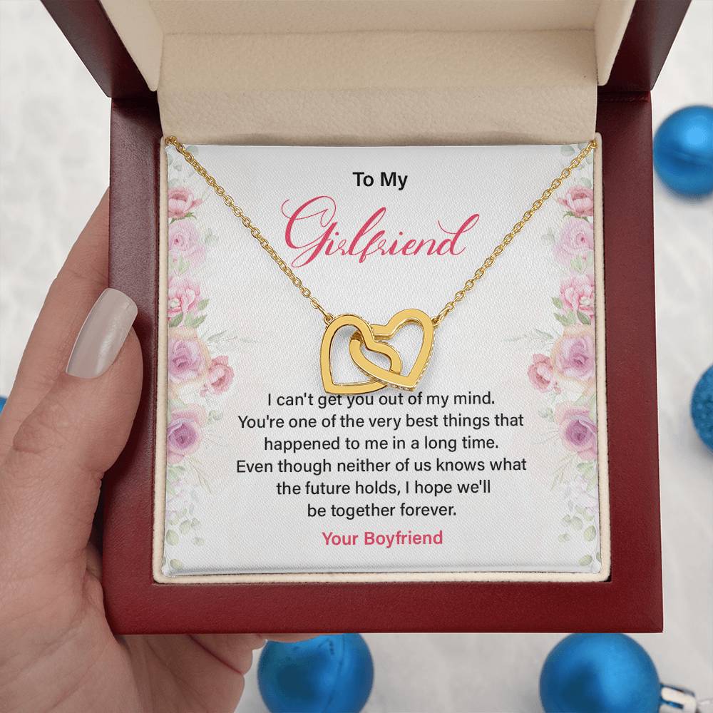 Romantic Girlfriend Necklace with Love Quote