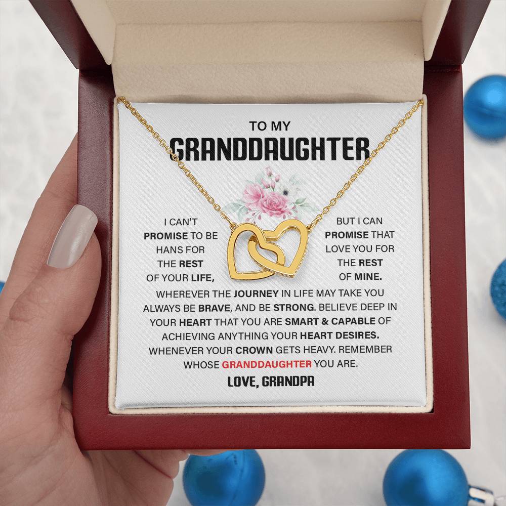 Granddaughter Gift from Grandpa – Interlocking Hearts Box